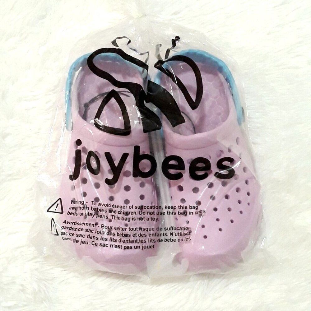 JOYBEES Kids Active Clog, Durable & Comfortable Sandal, LAVENDER / SKY BLUE (1) - Picture 3 of 6